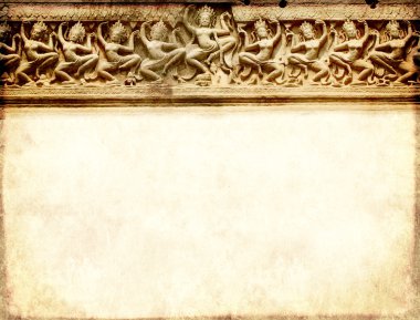 Grunge arka plan oyma, Preah Khan Tapınağı, Angkor Wat, C ile