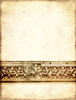 Grunge arka plan oyma, Preah Khan Tapınağı, Angkor Wat, C ile