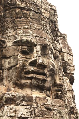 Dev taş Prasat Bayon Tapınak, Angkor Wat kompleksi, Sie yüz