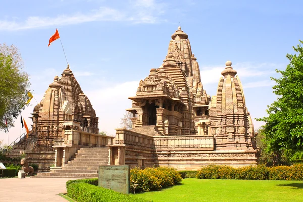 Świątynia Lakshmana w Khajuraho, Madhya Pradesh, Indie — Zdjęcie stockowe