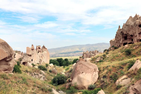 Grottes Rocheuses Dans Monastère Selime Vallée Ihlara Cappadoce Turquie — Photo