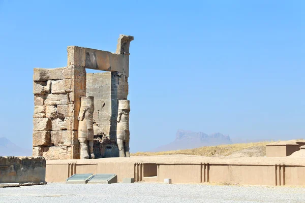 Portão Todas Nações Portão Xerxes Com Estátuas Pedra Lamassu Cidade — Fotografia de Stock