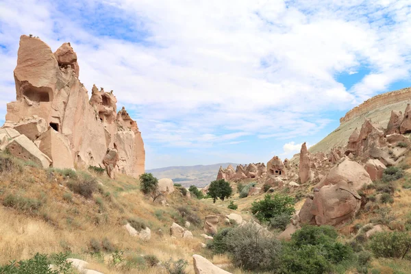 Selime Manastırı Ihlara Vadisi Kapadokya Türkiye Deki Kayalıklardaki Mağaralar — Stok fotoğraf