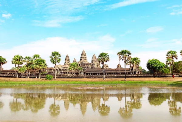 Famoso Complexo Antigo Templo Khmer Angkor Wat Angkor Thom Siem — Fotografia de Stock