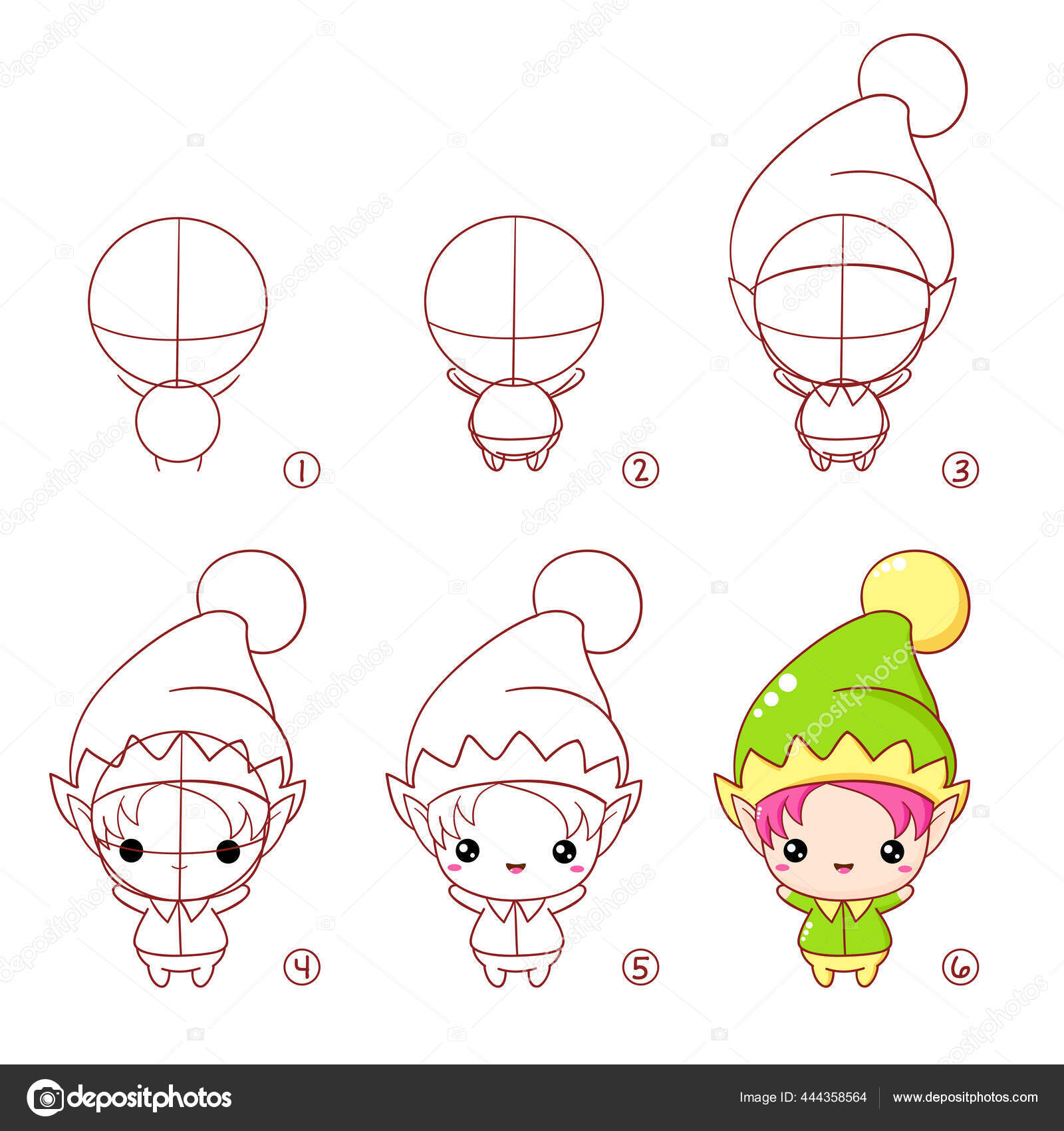 How to draw Kawaii Christmas GIFT l Como desenhar PRESENTE de Natal Kawaii  - Drawing to Draw 