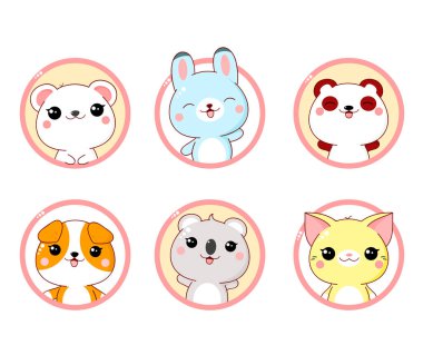 Hayvanlı bebek avatarları koleksiyonu