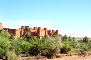 Kasbah Ait Ben Haddou (Ait Benhaddou), Atlas Dağları, Fas, Kuzey Afrika. UNESCO Dünya Mirası Alanı