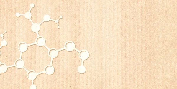 종이를 자르는 방식의 친환경 질감의 판지로 재활용 문자를 주형을 맞추라 — 스톡 사진