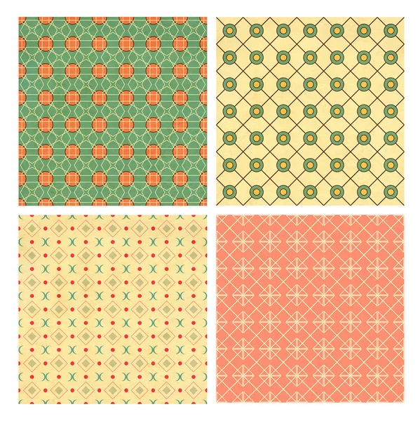 Set Texture Carta Senza Cuciture Con Decoro Geometrico Vintage Raccolta — Foto Stock