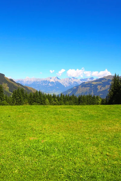 Alpi Tirolo Austria Veduta Dell Idilliaco Paesaggio Montano Delle Alpi — Foto Stock