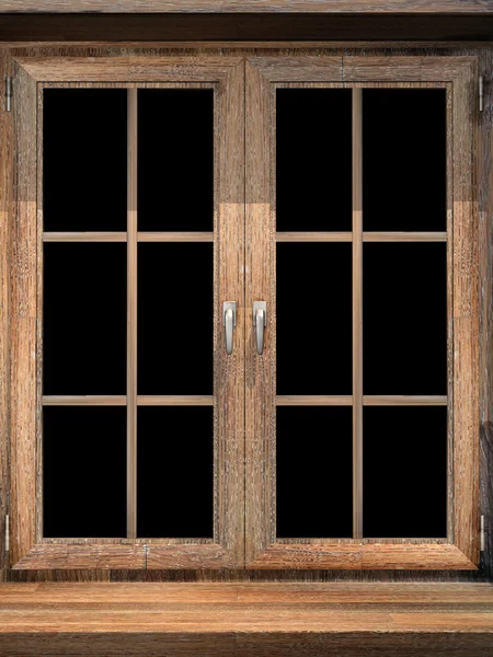 Ventana de madera — Foto de Stock