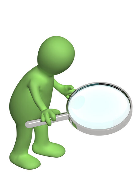 3d puppet with magnifier