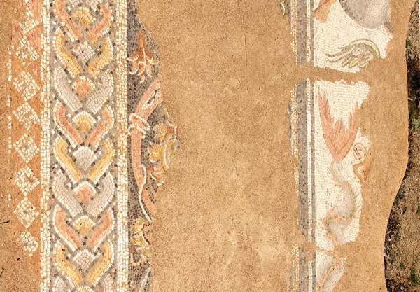 Древняя мозаика в Дионе, Греция — стоковое фото