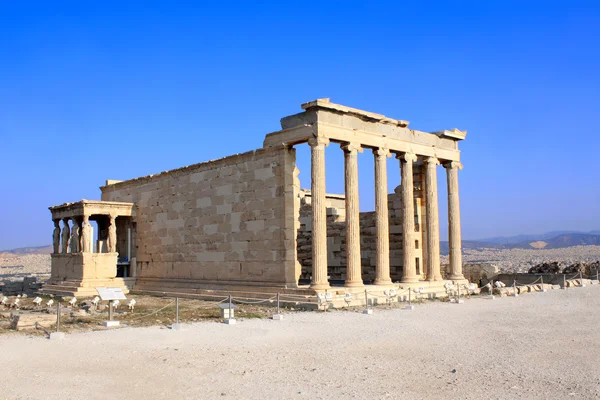 Erechtheum de la Acrópolis ateniense, Grecia — Foto de Stock
