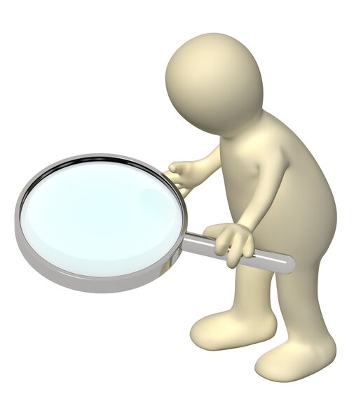 3d puppet with magnifier