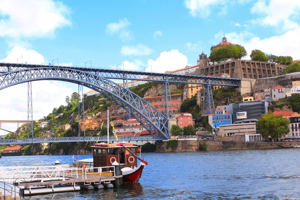 Ponte Maria Pia no rio Douro, Porto, Portugal — Fotografia de Stock