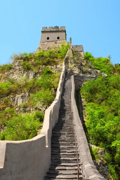 Grote muur in de buurt van Beijing, China — Stockfoto