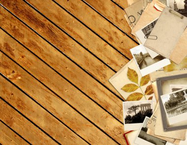 Retro fotoğraflarla Grunge arka plan