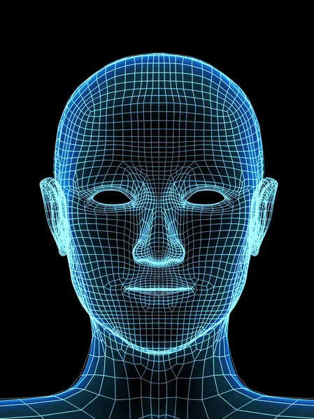 Przezroczyste ludzkiej głowy — Zdjęcie stockowe