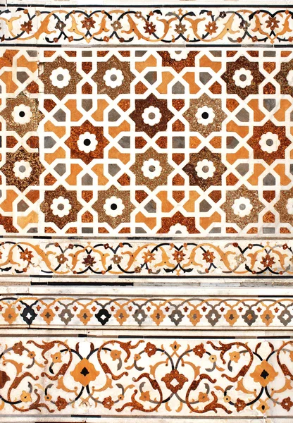 Starożytnej mozaiki na marmurze, Indie — Zdjęcie stockowe