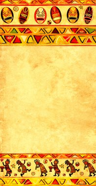 Afrika Ulusal desenleri ile arka plan