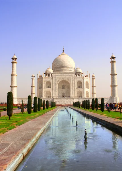 Taj Mahal mausoléu, Agra, Índia — Fotografia de Stock