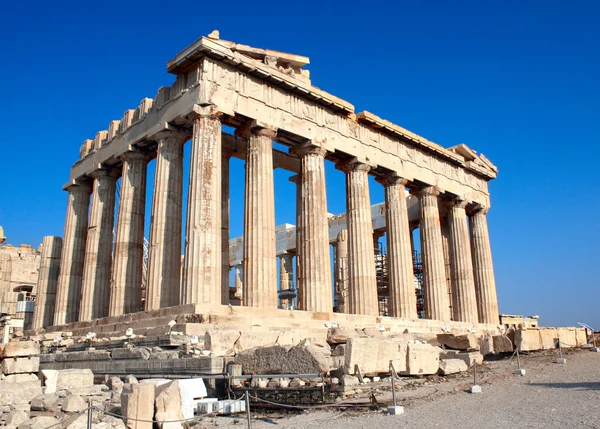 아크로폴리스, 아테네, 그리스에 파르테논 신전 — 스톡 사진