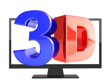 Modern Tv ekran 3d etkisi ile