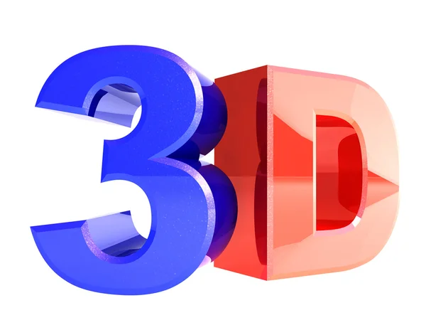 金属 3d 字 — 图库照片