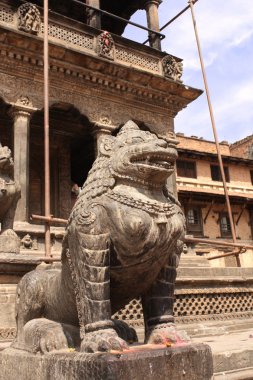 heykeller aslan, patan, Katmandu Vadisi'nde, nepal