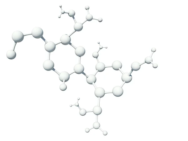 抽象的分子结构 — 图库照片