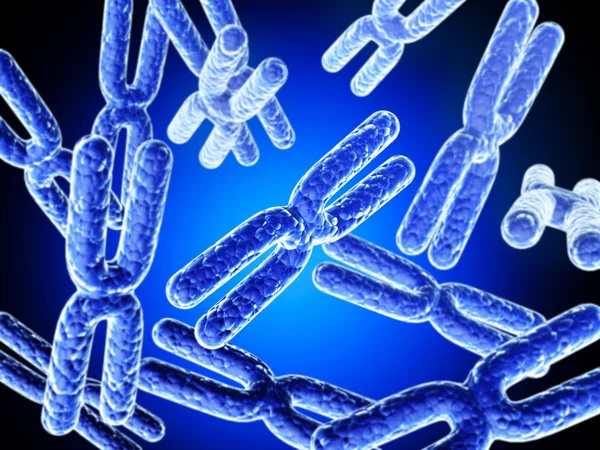 X chromosome on abstract background — Stock Photo, Image