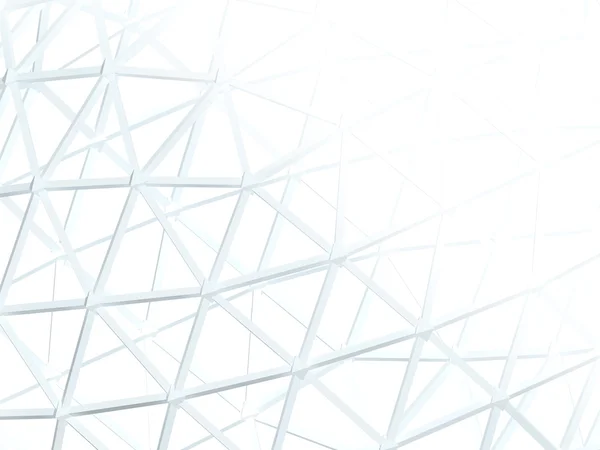 Абстрактный белый фон с трехмерной решеткой — стоковое фото