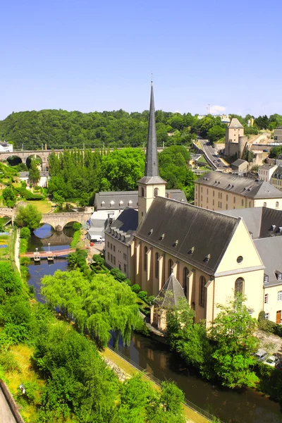 Comuna y ciudad Larochette en el centro de Luxemburgo, cantón de Mer —  Fotos de Stock