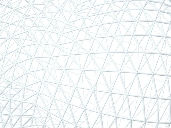 Fond blanc abstrait avec treillis 3D — Photo