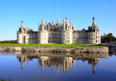 Yansıma, Loire Valley, Fransa Chateau Chambord Kalesi