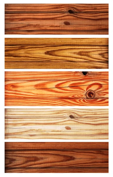 Set of wooden banners — Stock Photo, Image