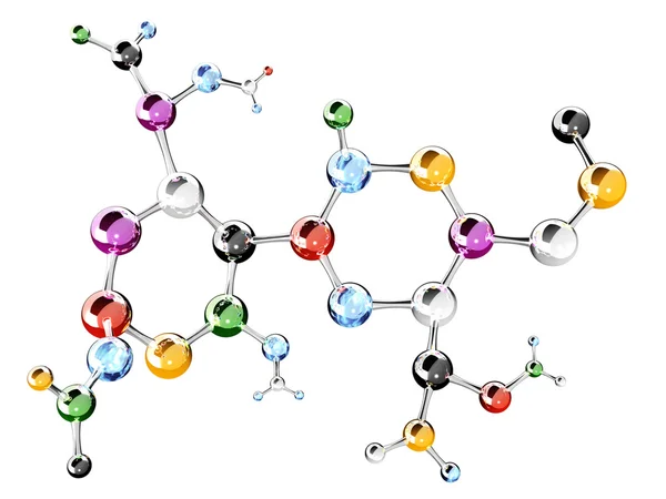 Estructura molecular abstracta — Foto de Stock