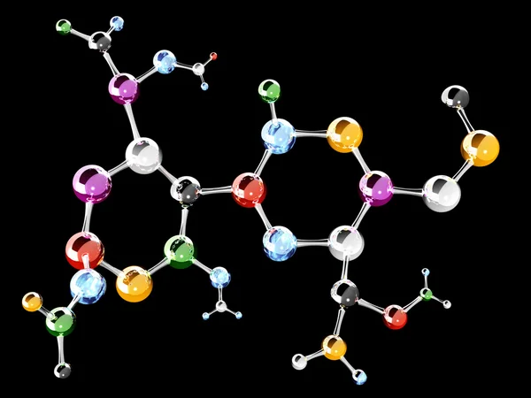 抽象的な分子構造 — ストック写真
