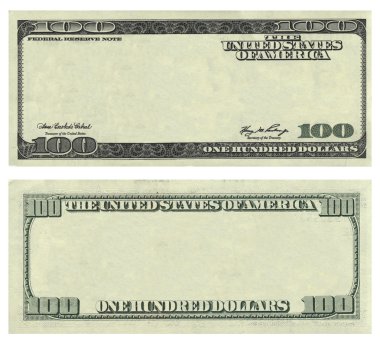 100 ABD Doları banknot desen temizleyin