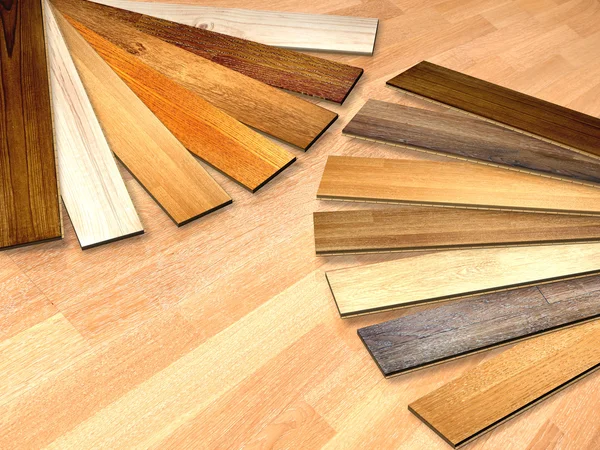 New planks of oak parquet — Stock Photo, Image