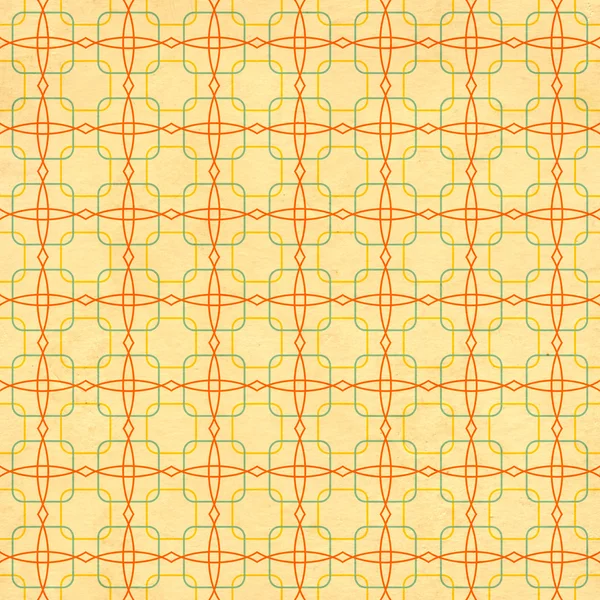 Бесшовная текстура старой бумаги с геометрическим орнаментом — стоковое фото