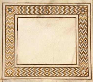 Antik mozaik mermer Taj Mahal, Hindistan Tarih çerçevesinde