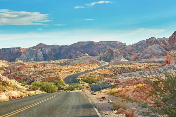 Údolí ohně národní park, Nevada, Usa — Stock fotografie