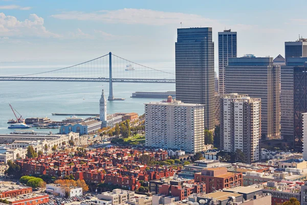 Мальовничий вид на San Francisco, Каліфорнія, США — стокове фото
