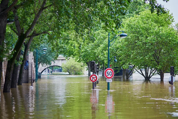 Inondazioni a Parigi — Foto Stock