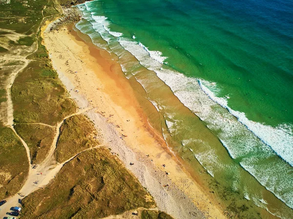 Vue Panoramique Péninsule Crozon Une Des Destinations Touristiques Les Populaires — Photo