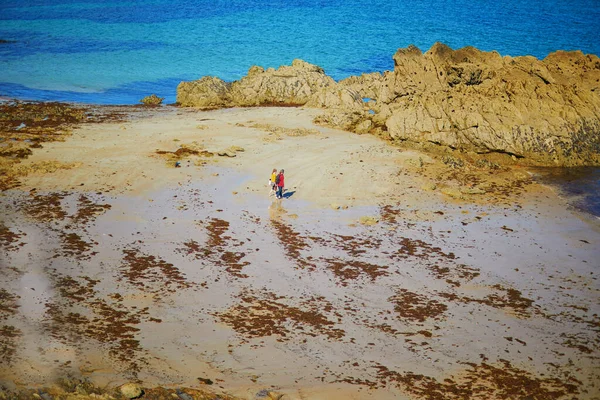 Vistas Panorámicas Las Playas Costa Saint Malo Bretaña Francia Foto —  Fotos de Stock