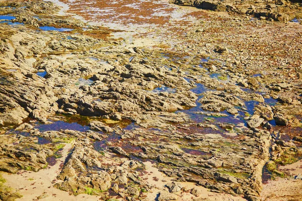 Vista Panorâmica Praias Litoral Saint Malo Bretanha França Foto Tirada — Fotografia de Stock