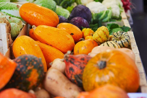 Fresh Organic Vegetables Fruits Farmer Market Typical European Market Home — Stock Photo, Image